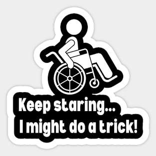 Missing or amputed leg disabled Sticker